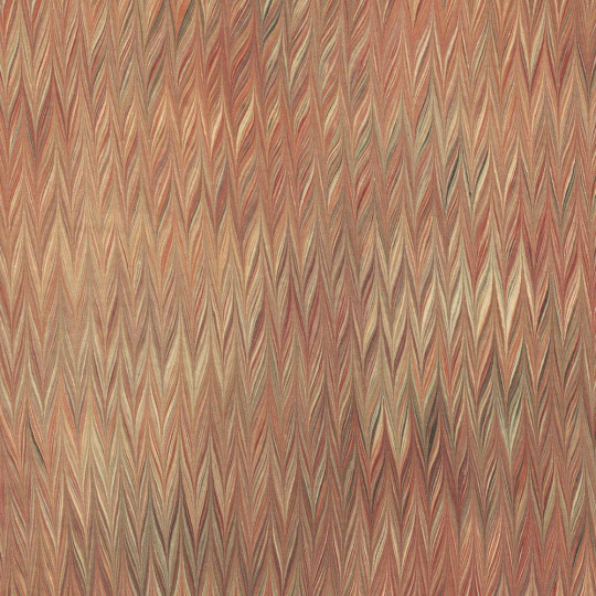 Hand Marbled Paper Twilled Pattern in Yellow ~ Berretti Marbled Arts